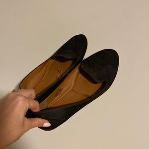 Black Suede Flats